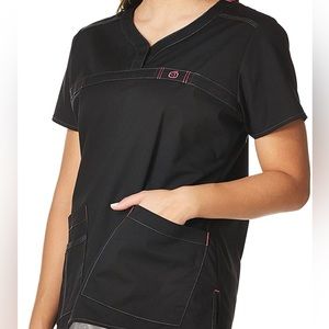 WONDER WINK Black Scrub Top XS